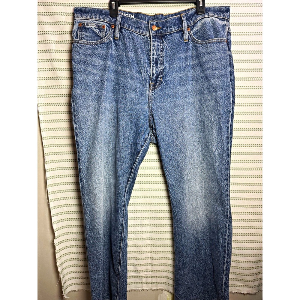 J.Crew Womens Plus Bootcut Jeans Light Wash Blue Mid Rise Size 35